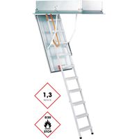Minka Bodentreppe Type 12 Solid brandhemmend mit ISO-OD U-Wert 0,7 W/m2K bis 275cm Raumhöhe 120x70cm Deckenöffnung