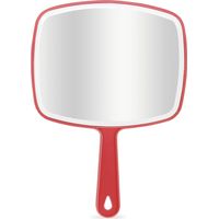 Large Hand Mirror, Handheld Mirror with Handle, Salon Mirror for Barber Hairdressing