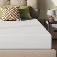 Matelas 160x200, hauteur 16cm, matelas en mousse polyuréthane ergonomique, tissu avec surface douce, fermeté moyenne