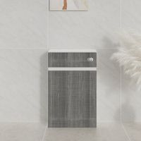 500mm Back to Wall BTW Bathroom Toilet WC Unit Bathroom Ash