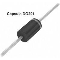 Sb5200 Diodo raddrizzatore Schottky 200v 5a Do201 Assiale Sb5200