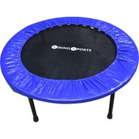 Fitness Trampolin - faltbar - ⌀ 101x22,5 cm - blau