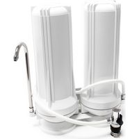 Naturewater TR202 Filtre à eau potable sur évier – à 2 étapes – 285 x 135 x 330 mm – 180 l/h – pour 10 (254 mm) / Ø 62 mm – Cartouche Sédiments 5 µ et Bloc charbon actif – Purification Filtration"