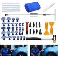TolleTour Kit di rimozione delle ammaccature 48 pezzi in acciaio inox strumento di riparazione della carrozzeria e pannelli della carrozzeria auto Dent Remover