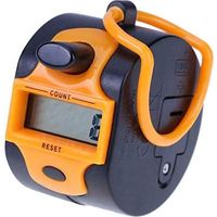 Compteur de doigts numérique à 5 chiffres pour tour/sport/entraîneur/école/événement Orange