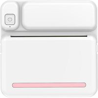Portable Mini Printer Student Study Printer Labels Convenient Thermal Printer Mobile Phone BT Printe-Pink