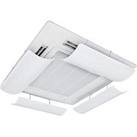 Luftleitblech für zentrale Klimaanlagen, leicht, flexibles ABS, einfache Installation, mikroporöser Windkanal, verhindert geraden Luftstrom, 58 cm (einzeln)