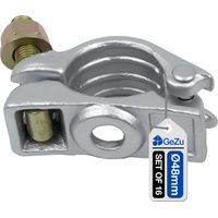 Lot de 16 Accouplement échafaudage galvanoplastie 48 x 48 mm – serre‑joint pour tuyau acier construction – GeZu Impex