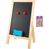 1 tableau noir en bois pour affichage de bureau ou menu de restaurant-35x20cm