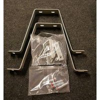 Pack de fixation murale pour antenne TV double déport 250mm acier galvanisé 4 chevilles métal 80mm pack F1
