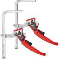 Pince de barre de guidage de tronçonneuse à cliquet rapide en acier allié de 2 pièces pour les boiseries de table MFT Jmax