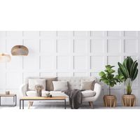Neuhofer Wandleistenset Shaker Style 118 cm x 94,5 x 8,5 mm Sockelleiste