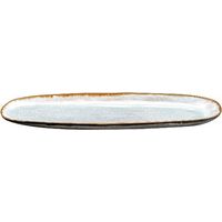 Shadow Aqua - Plat ovalado grande 35.5 x 14 cm (x2)
