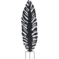 Metall-Dekoration zum Einpflanzen Blatt 40x130cm Anthrazit - Louis Moulin
