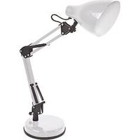 Lampe de bureau articulée blanche fonctionne avec ampoule E27