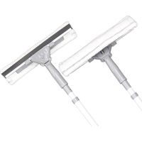 Michelino Clean Home Fensterwischer mit Teleskopstab und Mikrofaserbezug