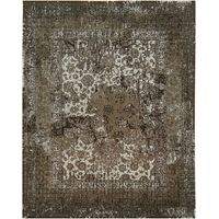 Tapis vintage Marceau - Tapis vintage - 140x70cm, Rectangular - 100% Viscose - Tufté main - Marron