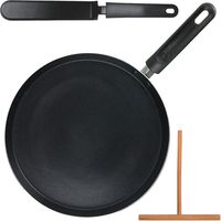 Cmp Crepes-Pfanne Aluminium Antihaft 28 cm Schwarz