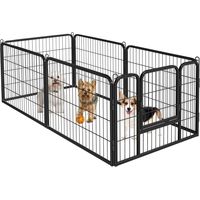 Yaheetech Box per cuccioli da esterno box per cani per animali di piccola taglia, con porta