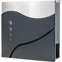 Boîte aux lettres awtools design anthracite acier galvanisé