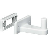Cyclingcolors – Charnière pivotante demi-lune pour meuble d'angle à visser – Plastique blanc RAL 9006 – Optimise l'espace – Pour cuisines et bureaux