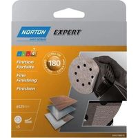 Norton Disco Autoadesivo Grana 180 Ø125 mm Confezione 5
