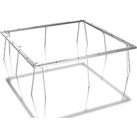 Bodenrahmen mit Türschwelle für Gartenhaus - Größe M - 190x190 cm - Aluminium Guardi