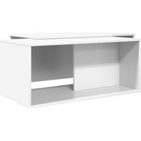 vidaXL Ensemble de tables basses 2 pcs Blanc Bois d'ingénierie