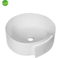 Lavabo da appoggio in ceramica bianca modello flumen 45 43x45x15 cm BARBOTTINA