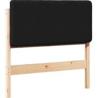 Maison Exclusive - Tête de lit capitonnée Marron et Noir 90 cm Pin massif
