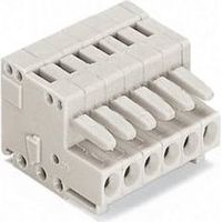 Wago 721-106/026-047 Housing for female contacts - 6 poles - 100% protected against mismating - 2.5 mm≤ - Pitch: 5mm