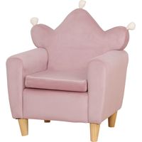 Sillón Infantil Mini Canapé +3 Ans Asiento Acolchado Reposabrazos 50x42x58 cm Rose