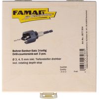 Famag Bohrer-Senker-Satz mit Tiefenanschlag