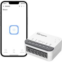 Interrupteur intelligent Zigbee 4 Pack – Amplificateur de signal – Compatible avec Alexa et Google Home – Nécessite un fil neutre – Sonoff