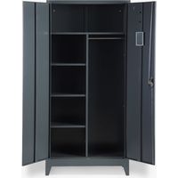 Vesuvio Büroschrank 2 Türen 90x40 H180 Metall Aktenschrank mit Schloss