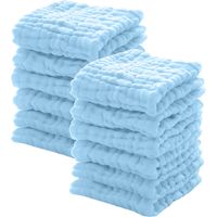 Pack of 12, Baby Washcloths - Soft Face Cloths for Baby, Absorbent Bath Face Towels, Baby Wipes, Burp Cloths or Face Towel, 3030cm