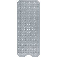 Bath mat, bath mat with 200 suction cups, bath mat non-slip shower mat 100 x 40 cm (gray)