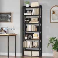 Bibliothèque, étagère en Bois à 7 Niveaux,Bibliothèque sur Pied