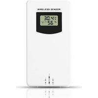 Capteur extérieur sans fil pour station météo – Mesure température jusqu'à 60m – Conception étanche et légère – Installation facile