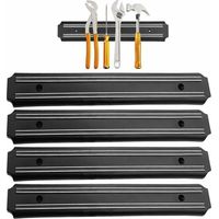 Porte Outils Mural magnetique 4 Pieces 33 cm x 5 cm Barre magnetique Outillage Barre aimantée pour Outils Panneau Porte Outils Barre aimantée Barre aimantée Barres magnétiques pour Outils