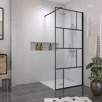 Pack Mampara 90x195 + Plato Alicatable 90x90 Recortable - Desagüe Vertical