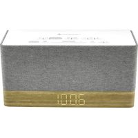 soundmaster UR630WE Radiowecker UKW Bluetooth®, AUX, UKW Weckfunktion Grau, Braun