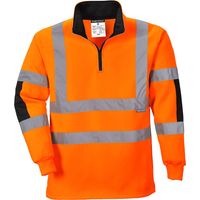Sweatshirt Rugby Xenon Couleur : Orange Taille S - Portwest