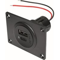 ProCar Power USB-C®/A Doppelsteckdose 12 oder 24 V/DC