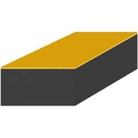 Mousse de protection 1x1m noire adhésive épaisseur 20mm