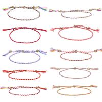 10 bracelets tissés pour adolescentes, bracelet d'amitié ajustable en corde tressée pour femmes, bijoux pour hommes