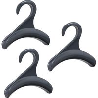 Lot de 3 Rangement Sac a Main Femme & Sacoche Homme Gris- Cintre Sac a Main en Acrylique Gris Résistant pour Penderie & Armoire - Idéal pour Organiser aussi les Sacoches, Écharpes & Cravates