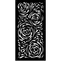 TYPHOON - Pannello in PVC traforato - Parasole - Misura: 47x94 cm - Colore: nero