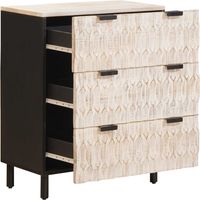 vidaXL Buffet Finition Lavage Blanc 60 x 33 x 75 cm