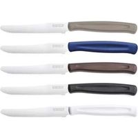 COLTELLO DINAMIK DA TAVOLA LAMA DENTATA- - tortora, lunghezza lama cm.11 (1050721) - 2 blister KAIMANO